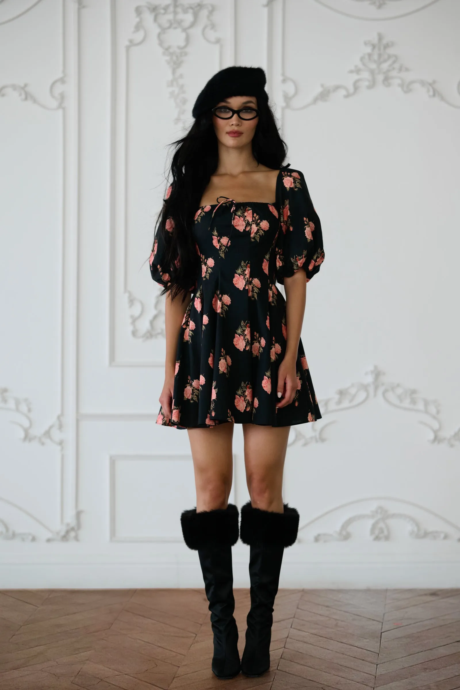 The Night Rose Mini Day Dress