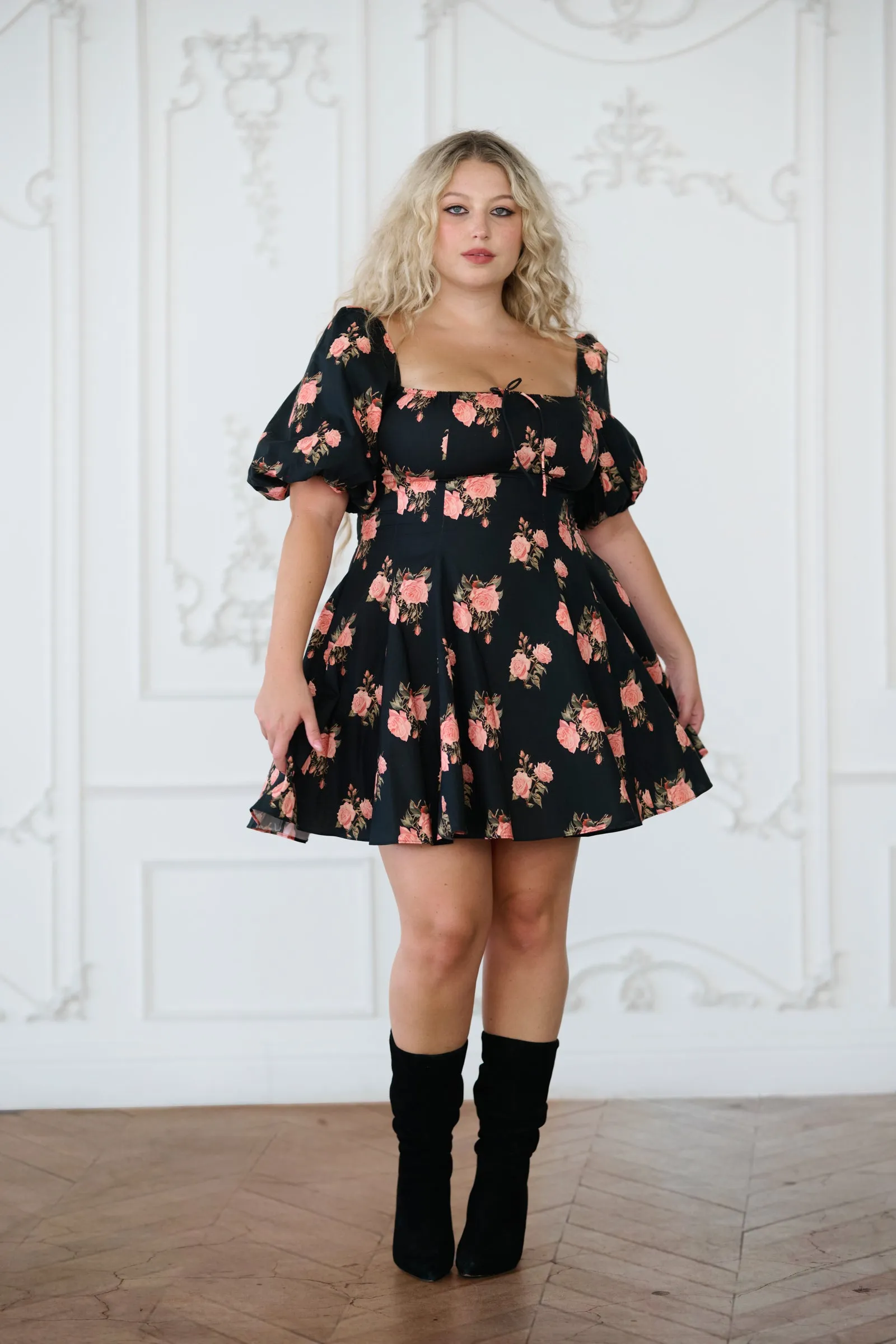 The Night Rose Mini Day Dress