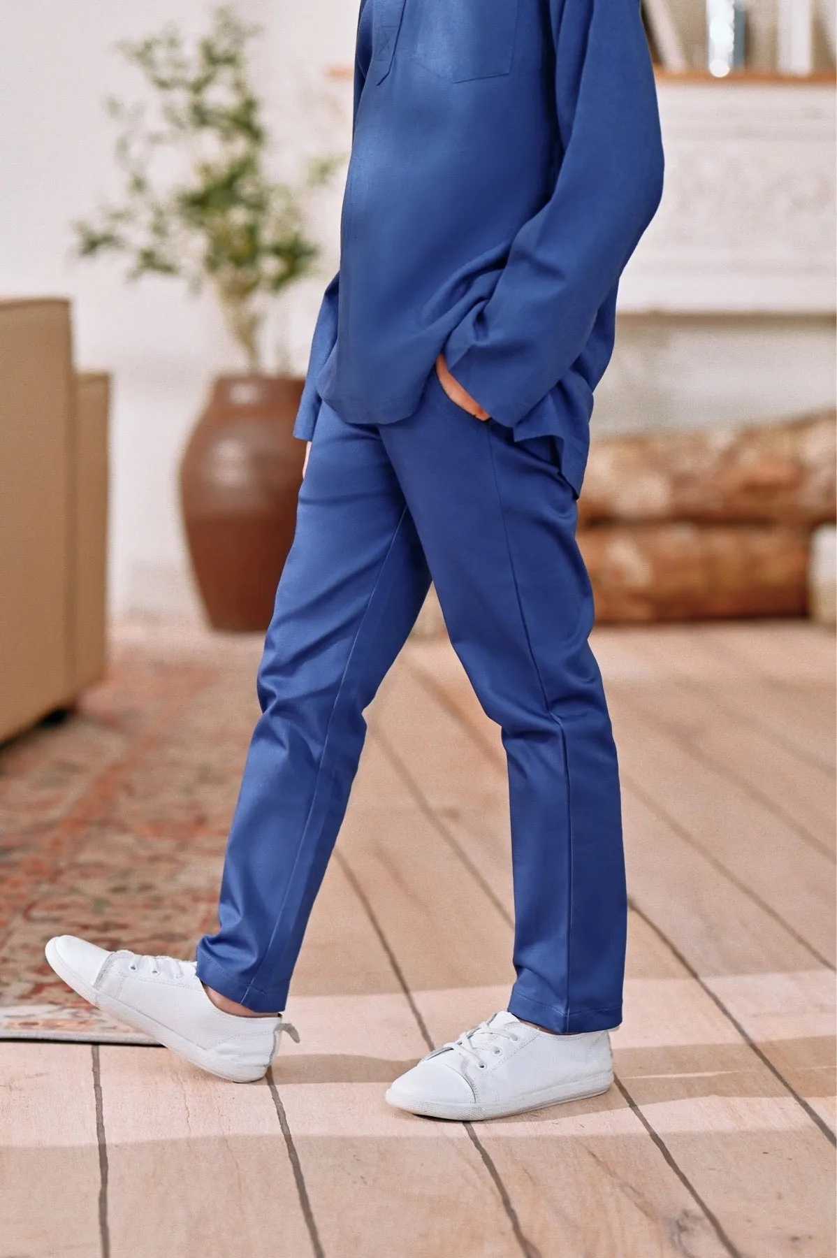 The Perfect Slim Fit Pants - Steel Blue