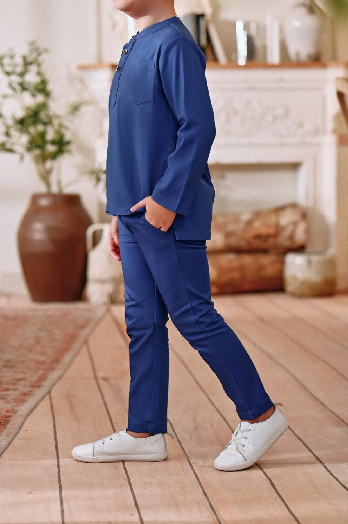 The Perfect Slim Fit Pants - Steel Blue