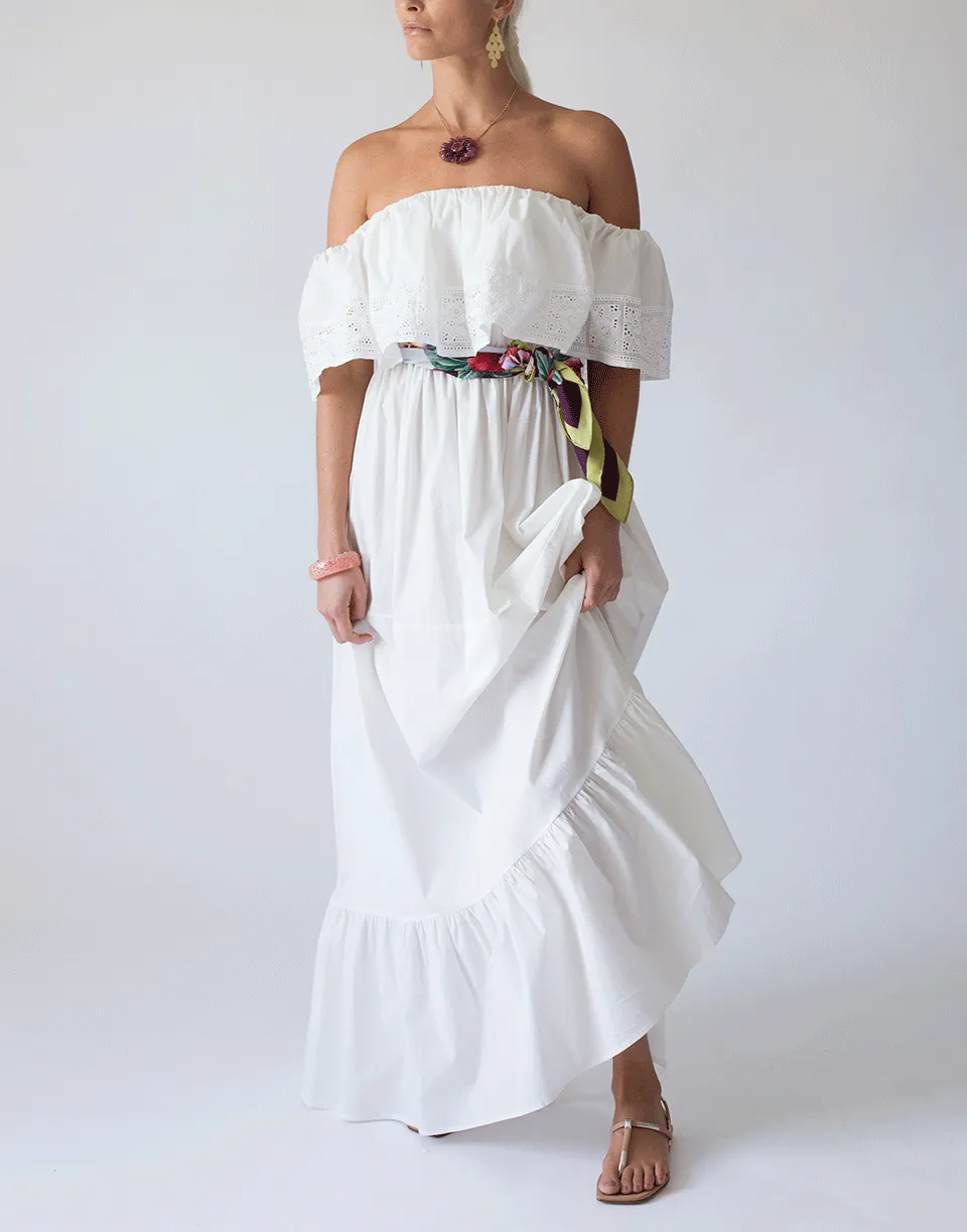 Tier Off Shoulder Maxi Dress