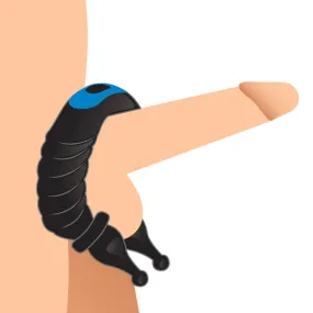 Trinty Vibes 10X Cobra Dual Stimulation Silicone Cock Ring