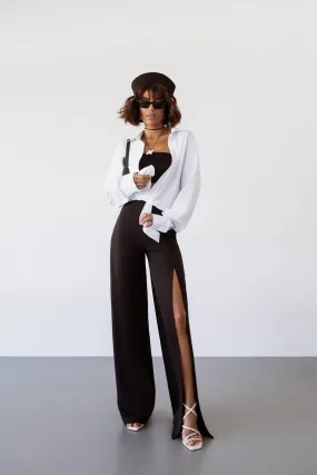 Trousers with a slit on the leg “Vogue”