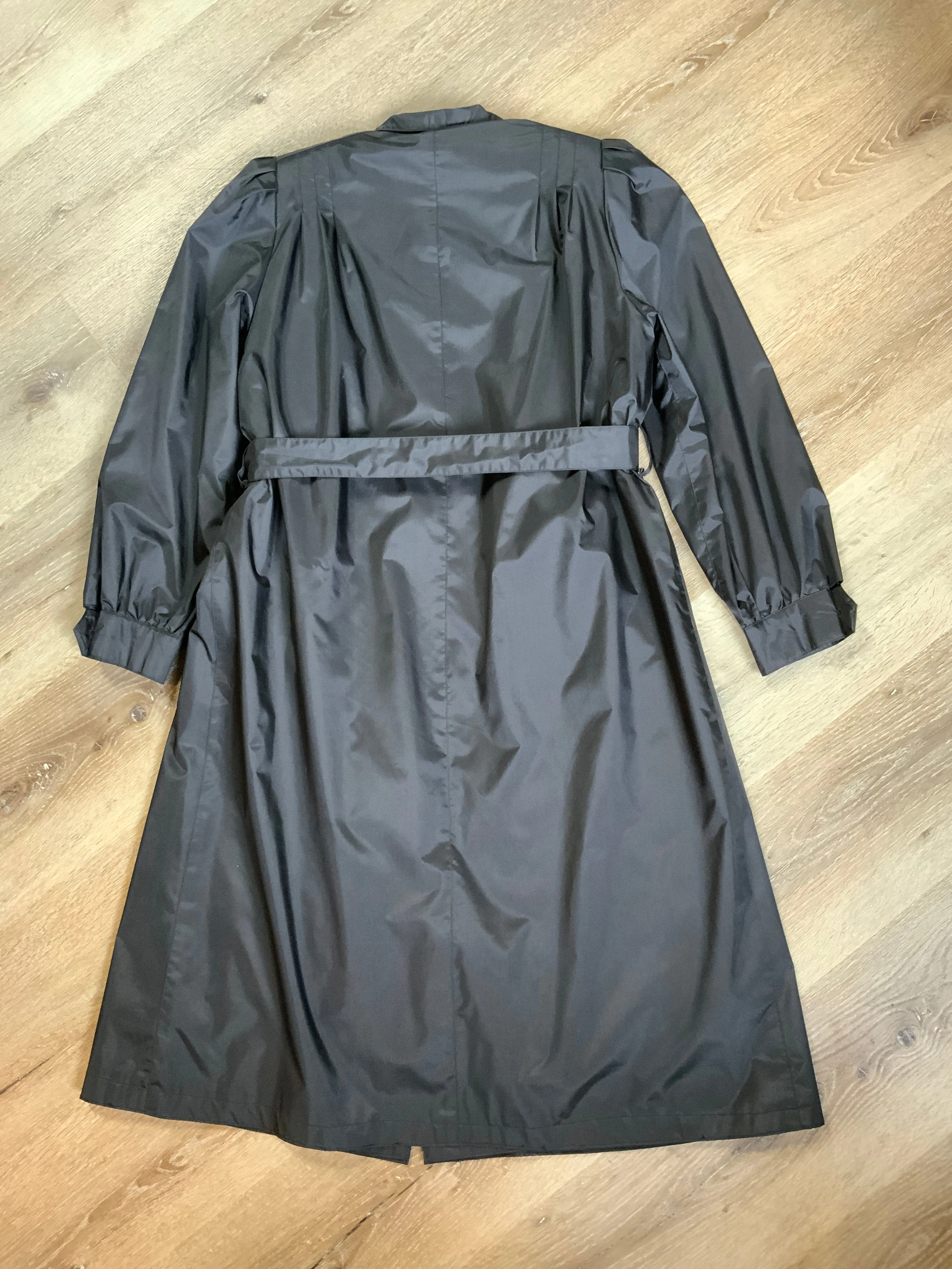 Vintage J.Gallery Petite Black Trench Coat