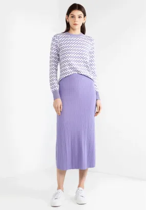 VOIR JEANS Hey Summer Collection: Stretchable Knitted Maxi Skirt