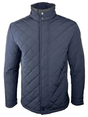 White Label Osbourne Quilted Coat - Navy