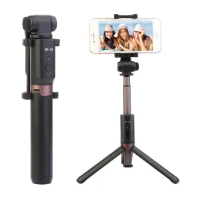 Wireless Selfie Stick Tripod w/Remote Shutter for iPhone XS/XR/Max/Galaxy S10/S9 - Extendable, Detachable, Rechargeable.