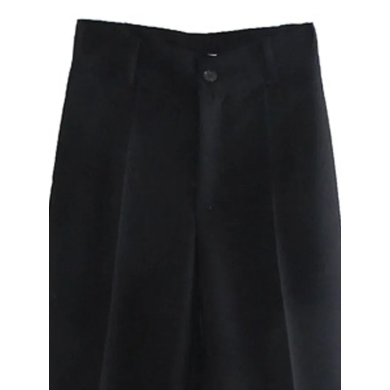 Women Office Wear High Waist Straight Pants