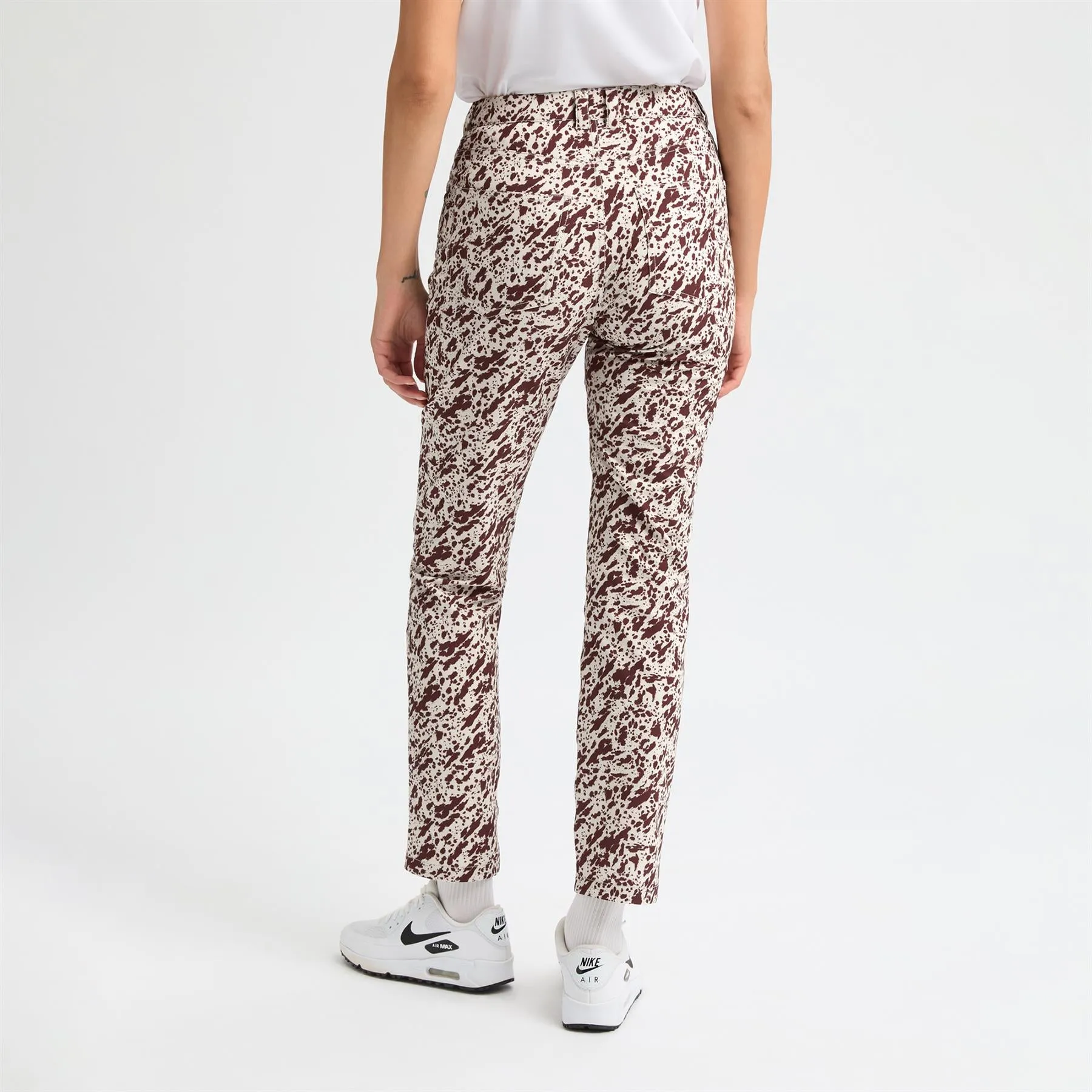 Womens Chie Brushed Trousers Micro Beetle Print - AW24