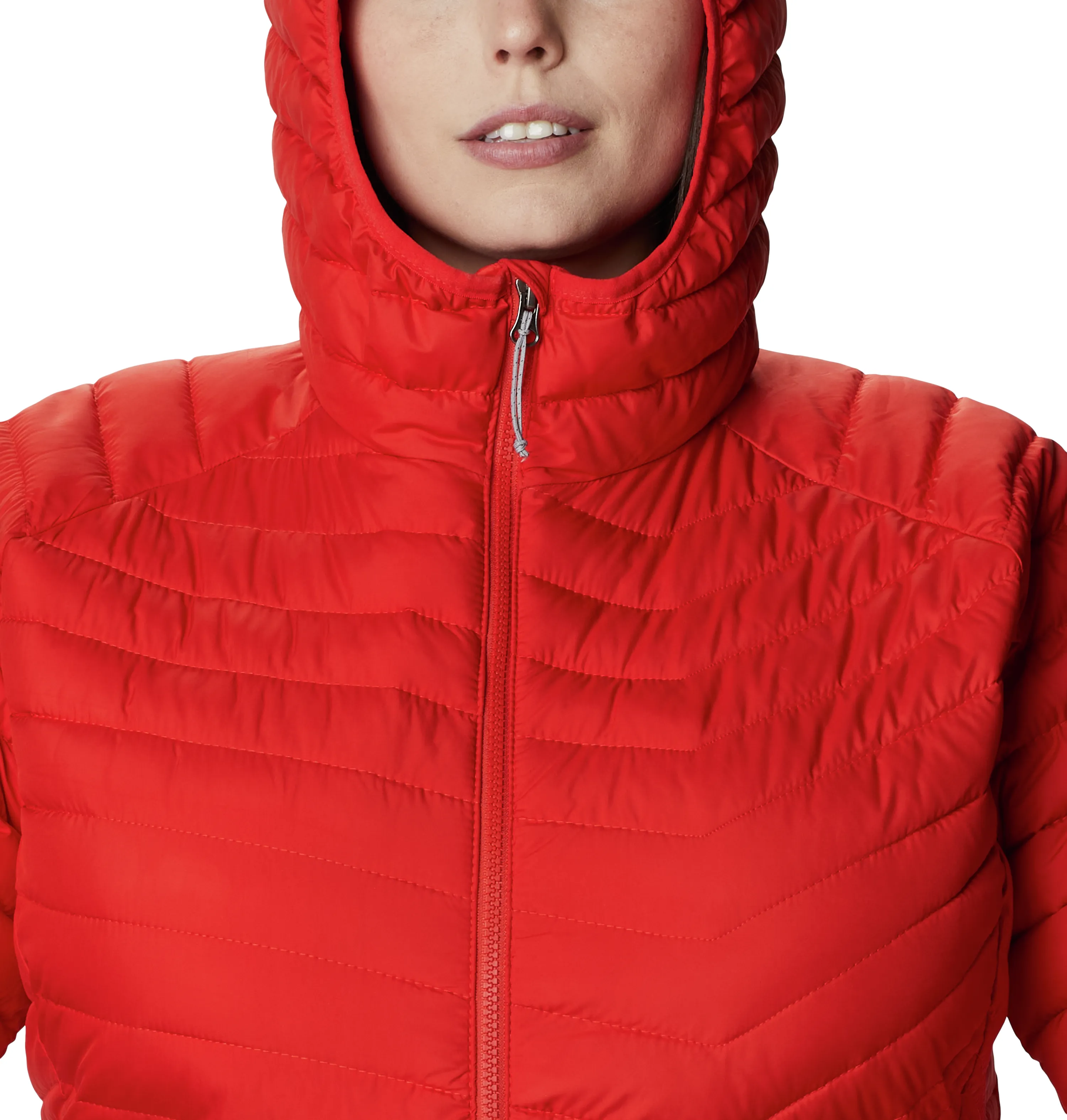 WOMEN'S POWDER LITE MID JACKET II - BOLD ORANGE