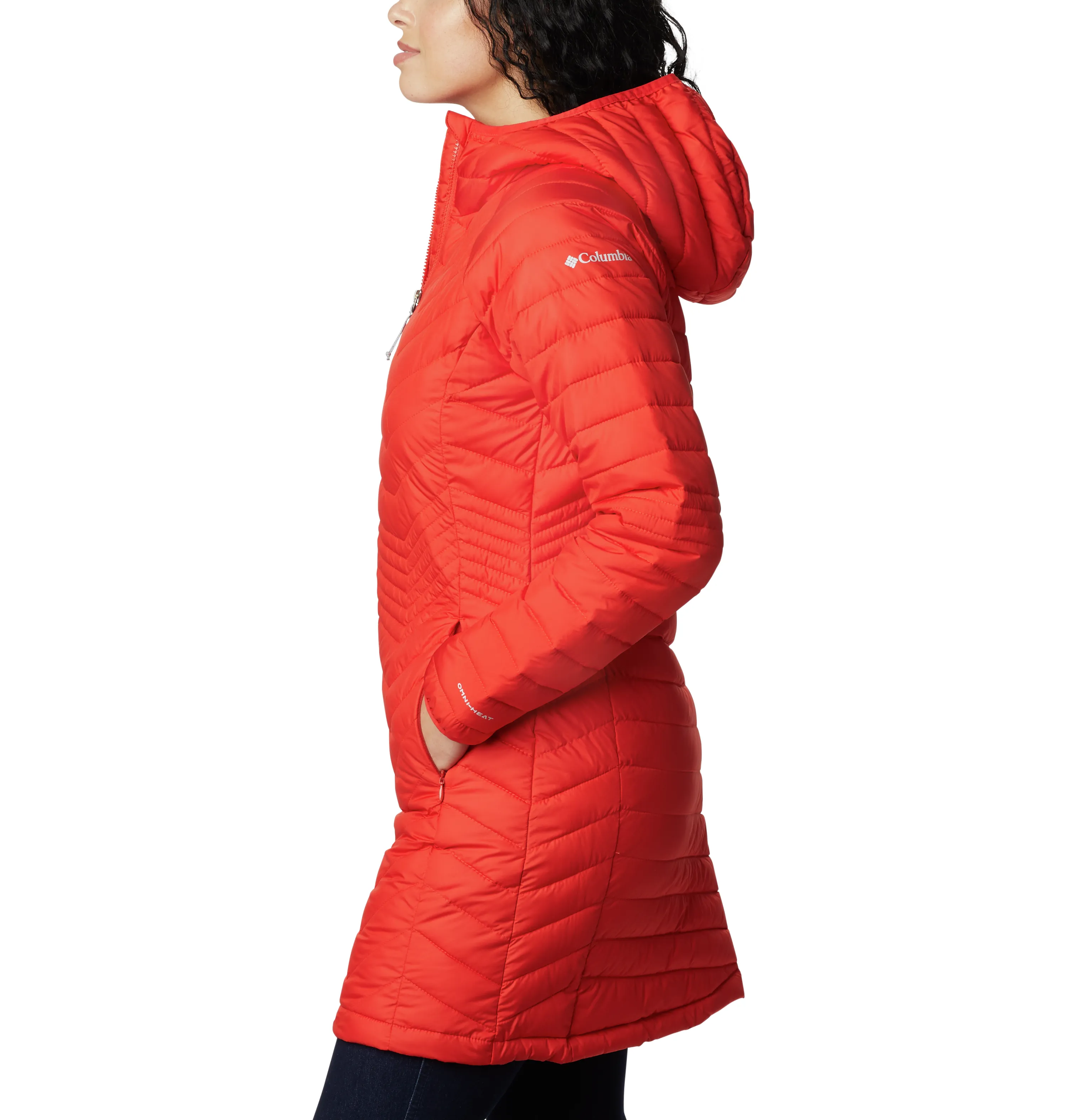 WOMEN'S POWDER LITE MID JACKET II - BOLD ORANGE