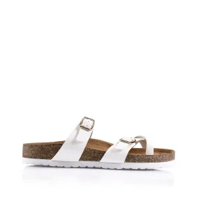 Xavi Footbed Thong - White Softee