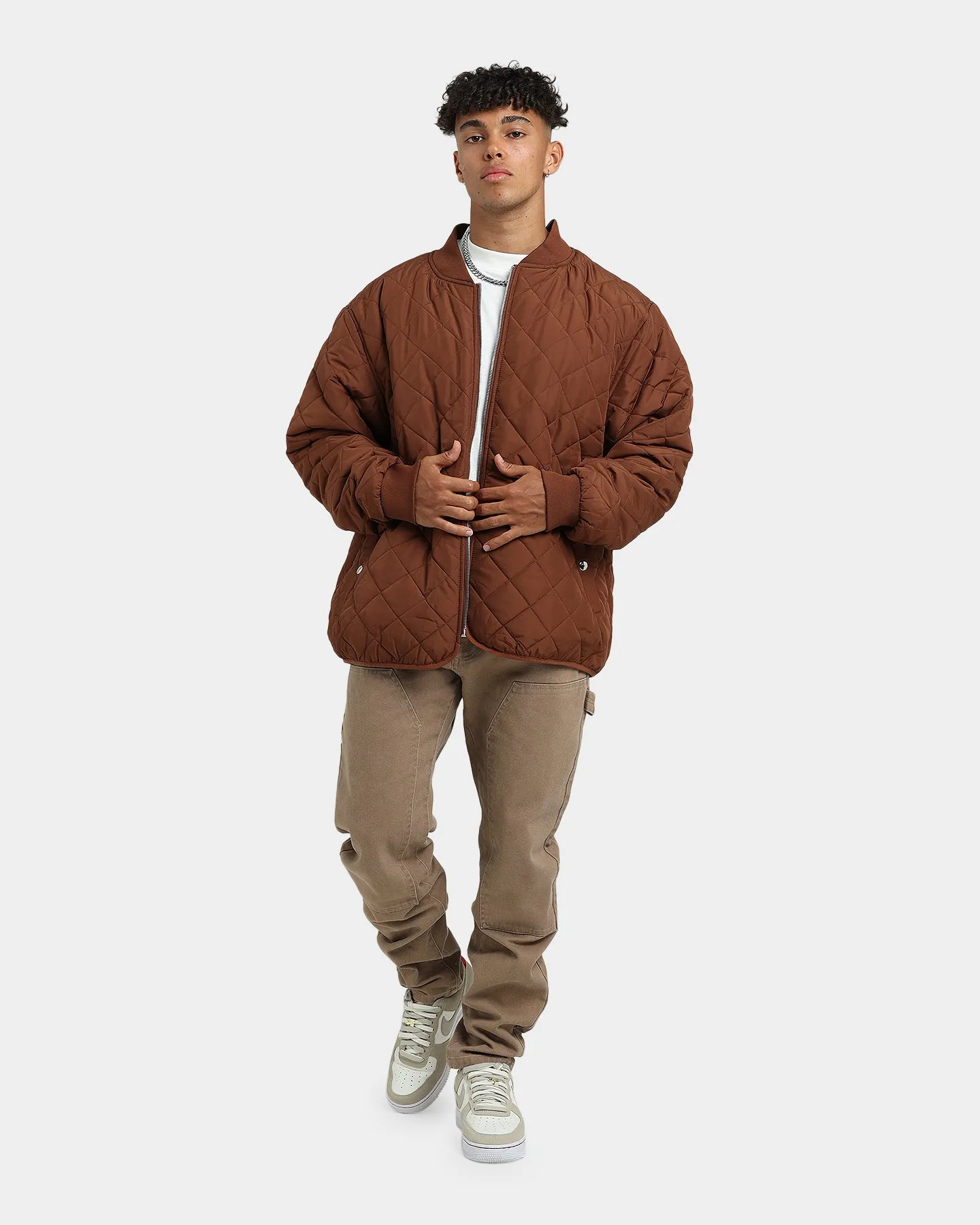 XXIII Xeon Quilted Jacket Brown