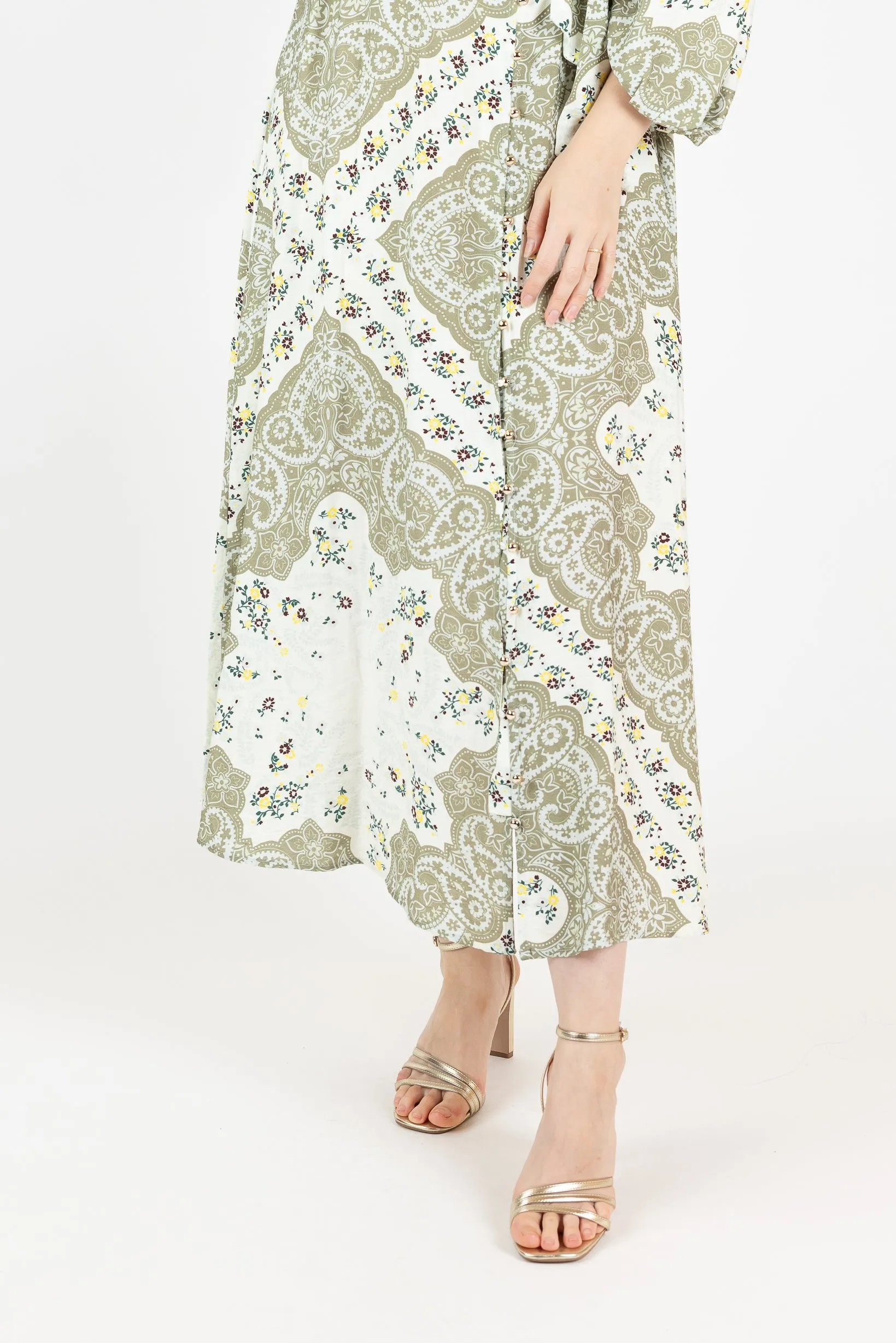 Zeina Print Maxi Dress