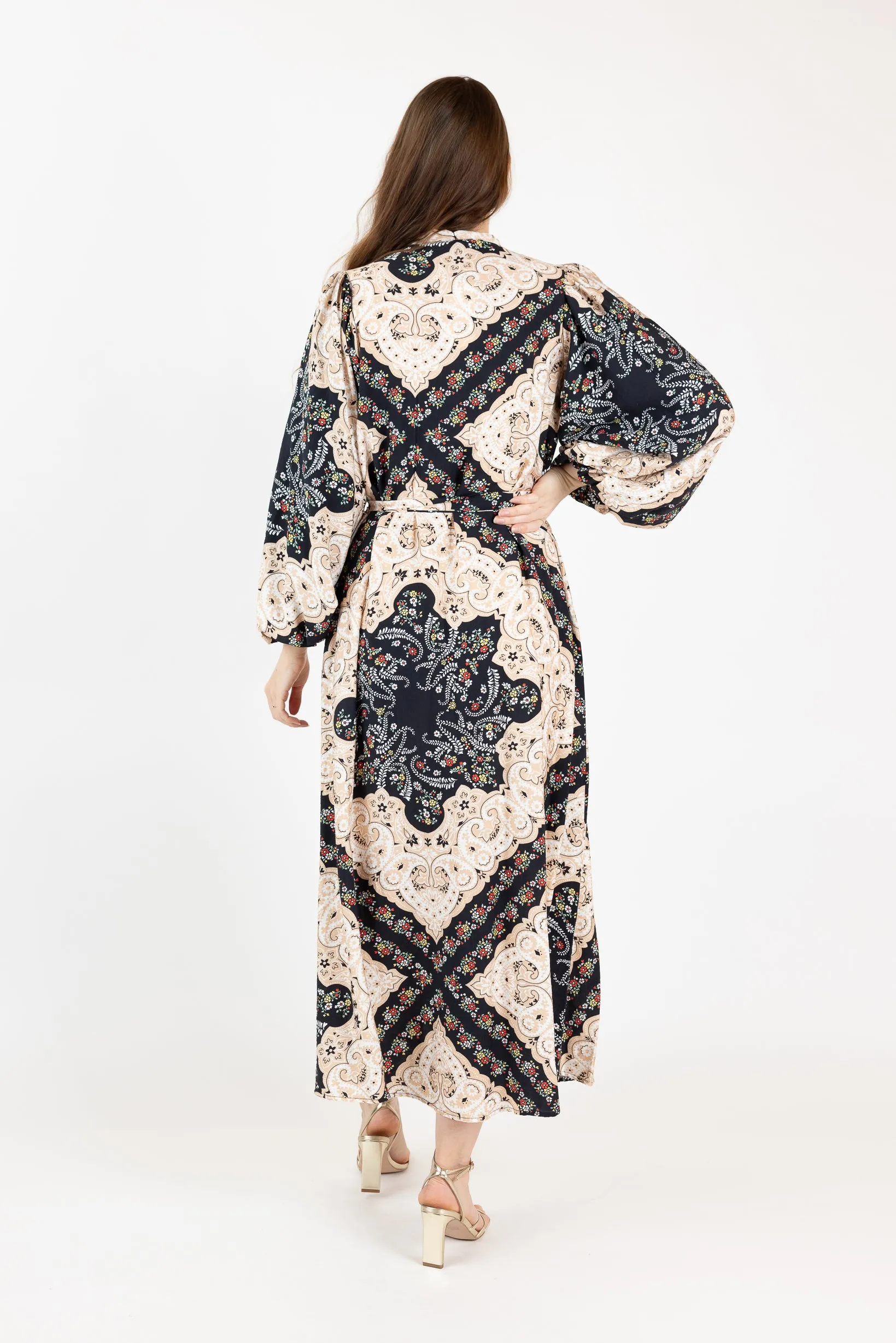 Zeina Print Maxi Dress