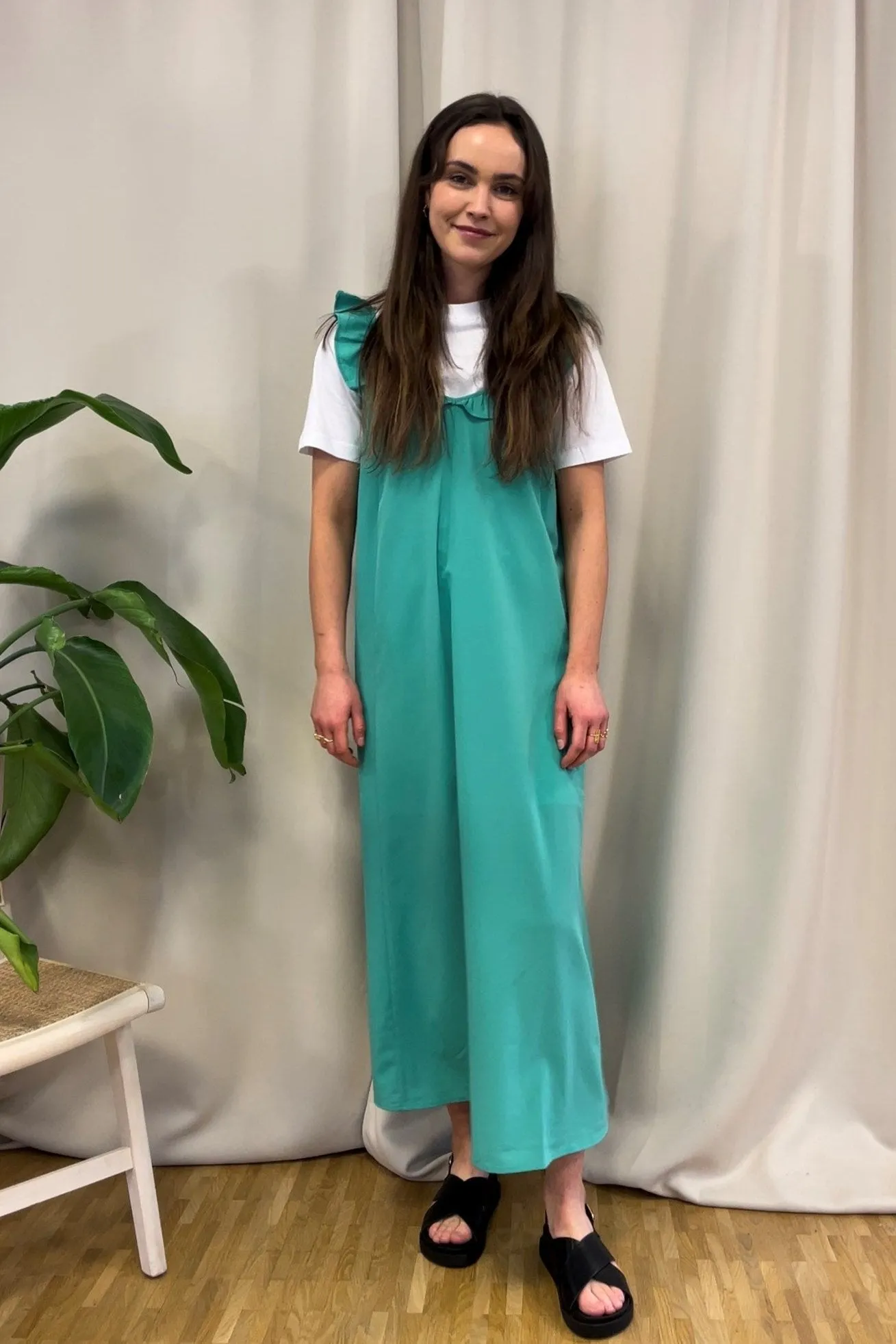 Zora Midi Dress - Marine Green